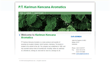 Tablet Screenshot of karimunpatchouli.com